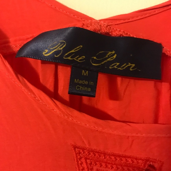 Blue Rain Salmon Blouse - Picture 3 of 3